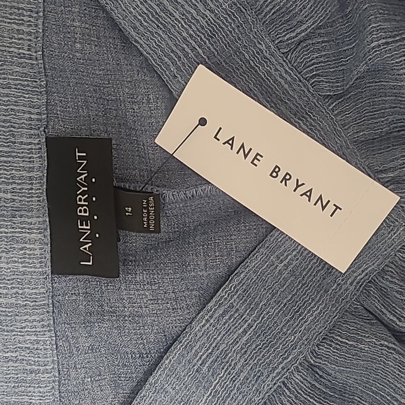 Lane Bryant NWT sleeveless Vneck peplum top Size 14 - Picture 6 of 8